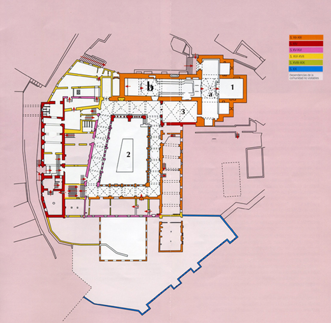 Plano del monasterio de Vallbona